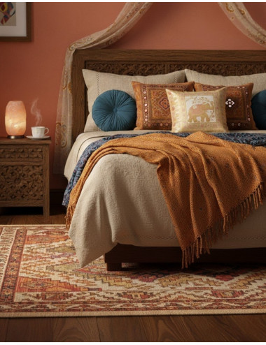 White cushion cover with... 2