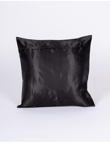 Housse de coussin noire à... 2