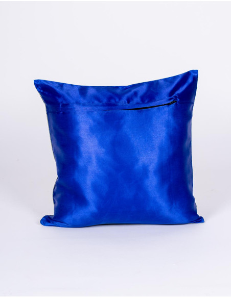 Blauer Kissenbezug mit Elefantenmotiv – Indische Ethno-Dekoration