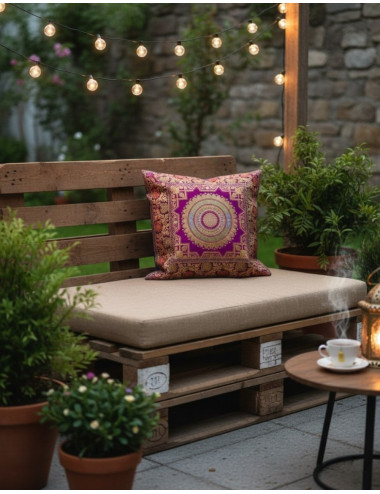 Fodera per cuscino viola...