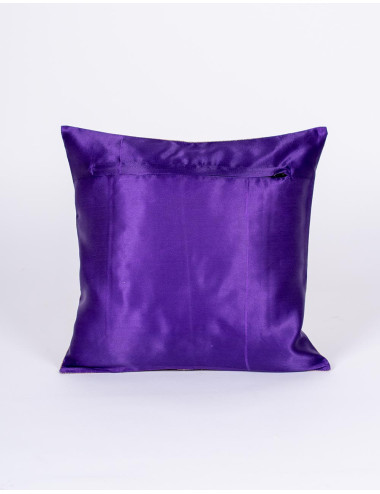 Purple cushion cover with... 2