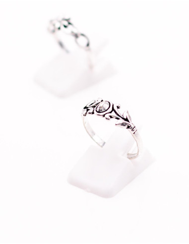 Anello indiano in ottone e argento, realizzato...