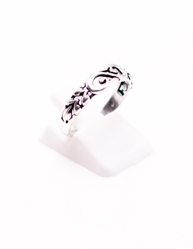 Anello indiano a spirale fatto a mano in ottone...
