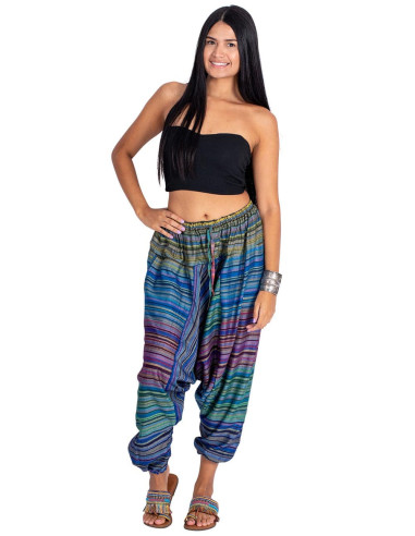 Pantalon afghan unisexe multicolore – Style...