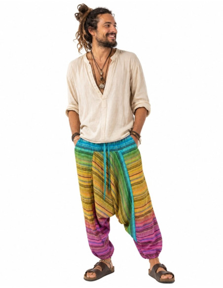Unisex-Hose in verschiedenen Farben – Indischer Ethno-Boho-Stil
