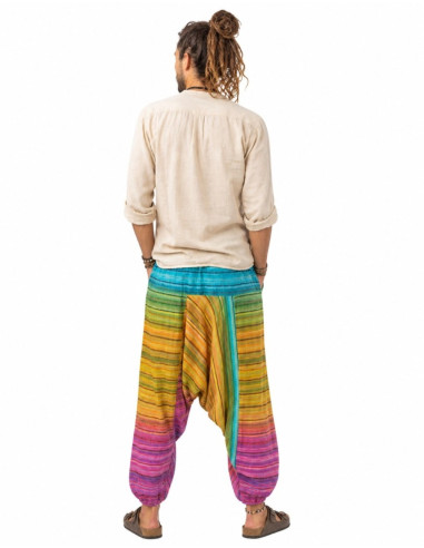Pantalon afghan unisexe multicolore – Style...