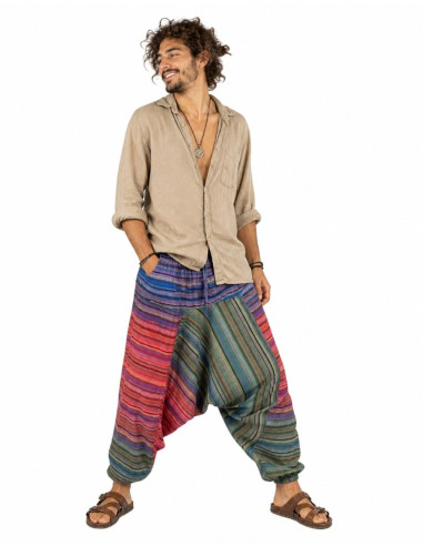 Pantaloni afghani unisex multicolore – Stile...