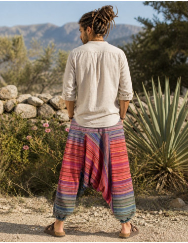 Pantalón Afgano Multicolor Unisex – Estilo Boho...