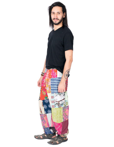 Indische Patchwork-Haremshose – Unisex,...