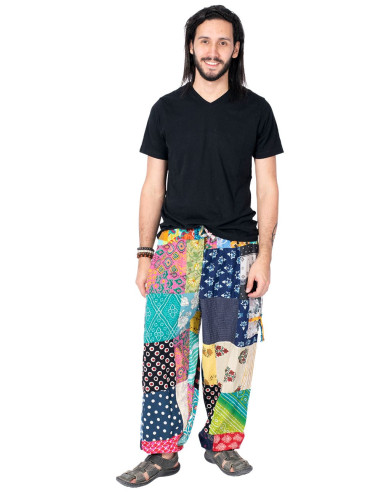 Indische Patchwork-Haremshose – Unisex,...