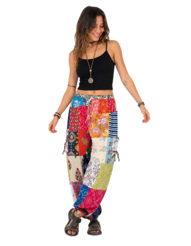 Pantaloni harem indiani patchwork – Unisex in...