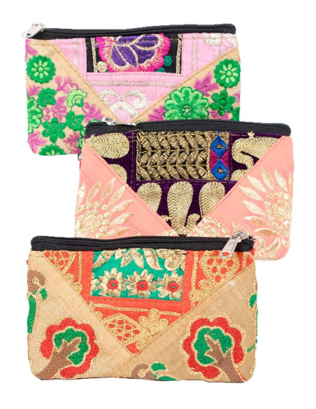 Große, handgefertigte indische Patchwork-Kulturtasche – Einzigartige ethnische Tasche