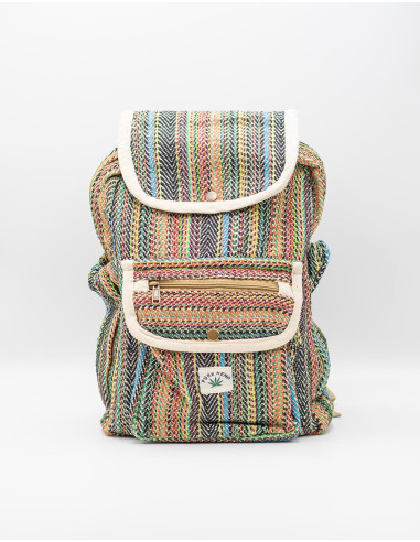 Kimago Unisex Backpack: Authentic Indian Hemp...