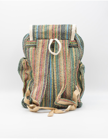 Kimago Unisex Backpack: Authentic Indian Hemp Craftsmanship, Multifunctional and Adjustable