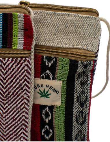Small Hemp Crossbody Bag for Mobile Phone –...