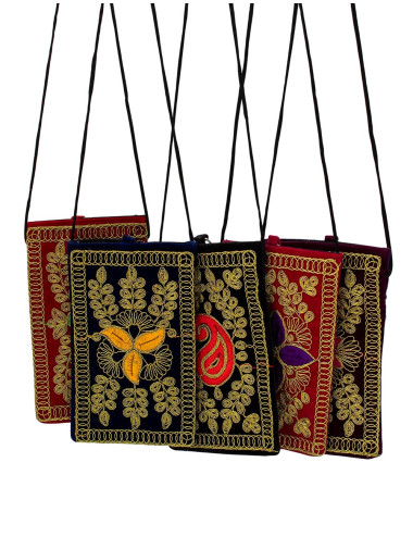 Large Embroidered Crossbody...