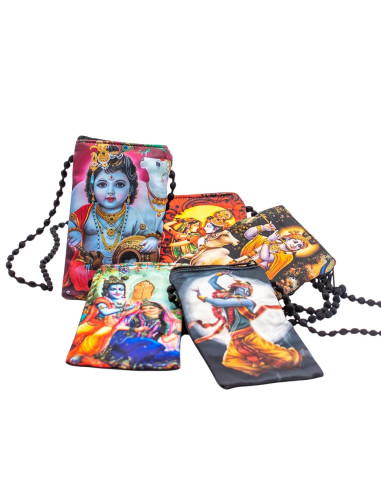 Bolsa de ombro para celular com deuses hindus –...
