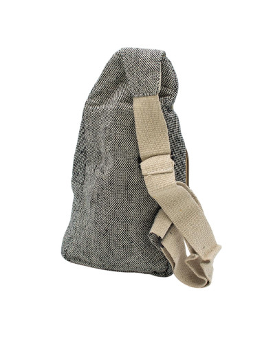 Mochila triangular unissex de cânhamo – estilo...