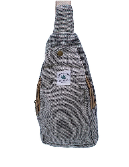 Sac à dos triangulaire unisexe en chanvre – Style ethnique bohème