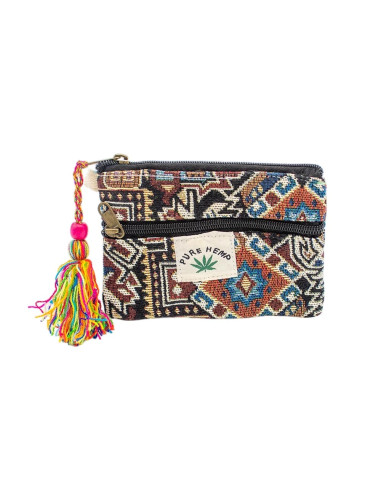 Borsa unisex in canapa con pompon – Accessorio...