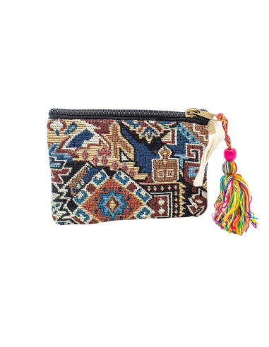 Borsa unisex in canapa con pompon – Accessorio...