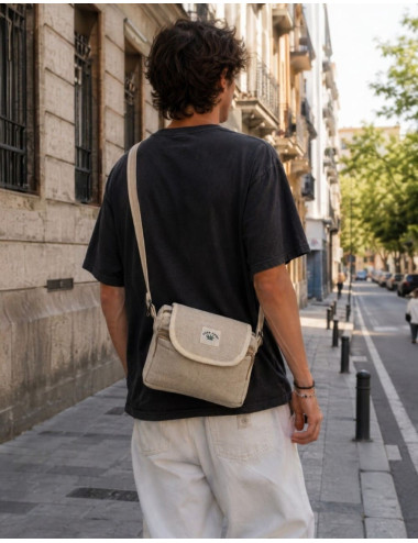Sac bandoulière en chanvre... 2