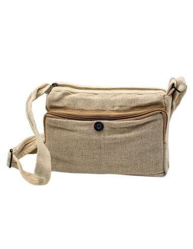 Sac bandoulière en chanvre couleur os – Sac...