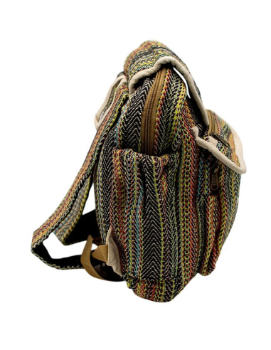 Grand sac à dos coloré en chanvre – Sac à dos...