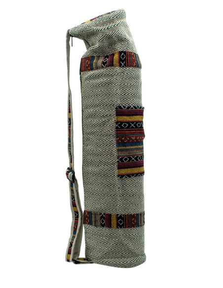 Hanf-Yogamatten-Tasche – handgemachte Boho- Kimago -Hülle