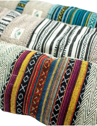 Hanf-Yogamatten-Tasche – handgemachte Boho-...