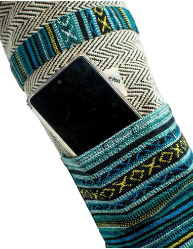 Hanf-Yogamatten-Tasche – handgemachte Boho-...