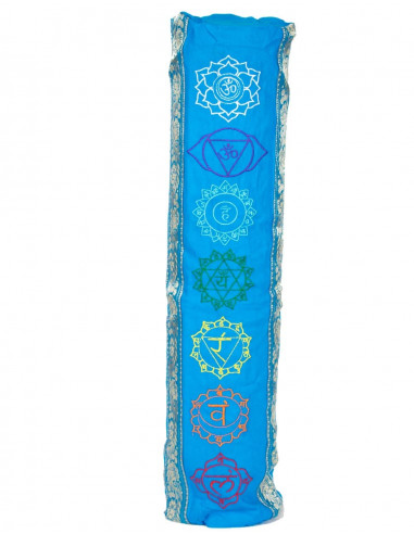 Hellblaue Yogamattentasche aus Baumwolle –...
