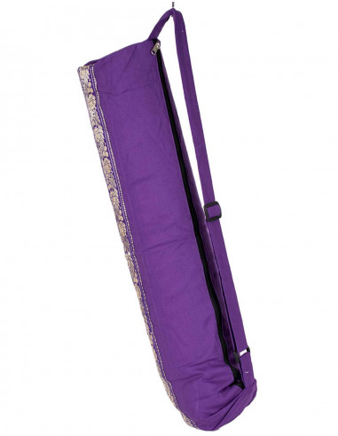 Borsa per tappetino yoga in cotone viola –...