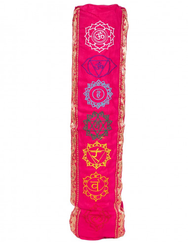 Rosa Yogamatten-Tasche aus Baumwolle – Kimago...