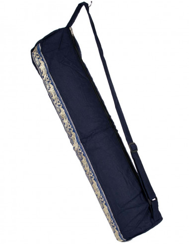 Borsa per tappetino yoga in cotone blu –...