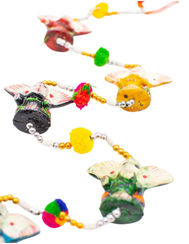 Pendentif décoratif représentant 5 Ganeshas –...