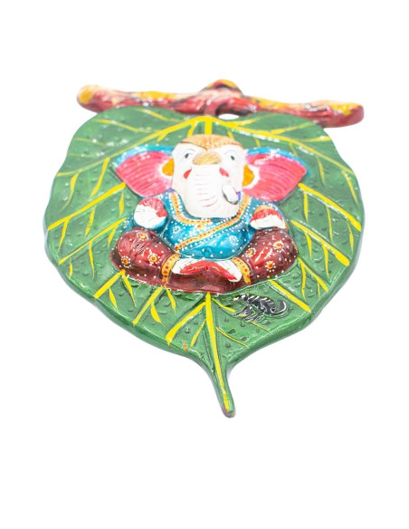 decoracion-etnica-ganesha-hoja-relieve
