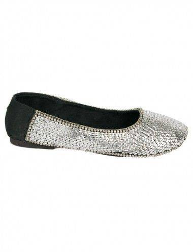 balerina-espadrille-calçado-sapato-prata-par étnico 2