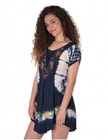 t-shirt-amarrada-celeste-vida-playa