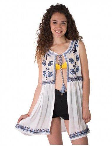 T-shirt-boho-chic-con-frange-spiaggia 2