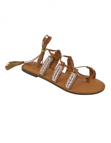 Women's sandal with skin