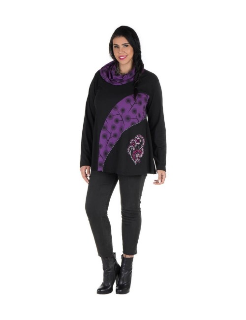 blusa-mulher-mais-tamanho-preto-roxo-bordado