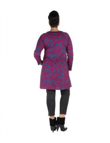 blusa-janet-purple-size-large-stamped-detail-ethnic-blusade 2