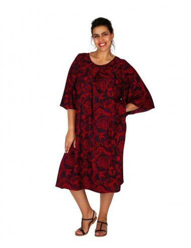 Abito-midi-taglie forti-vintage