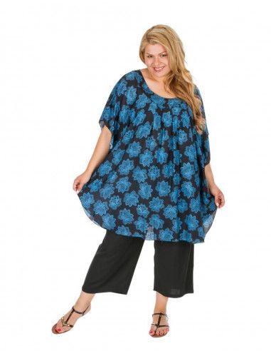 Tunic-stamped-loose-with-shape-of-poncho-plus-sizes