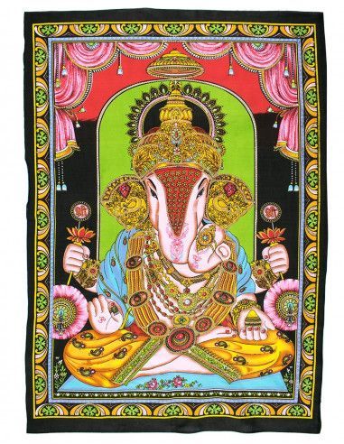 Hindu-Götter-Ganesha-Wandteppich