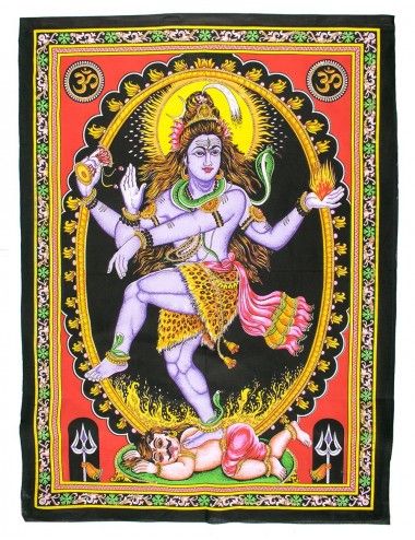 tapisserie-dieu-shiva-méditation-inde