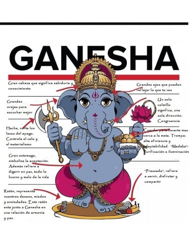 Hindu-Götter-Ganesha-Wandteppich 2
