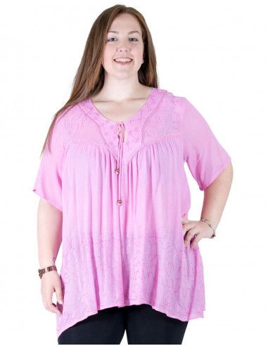 wide-blouse-plus-size-red
