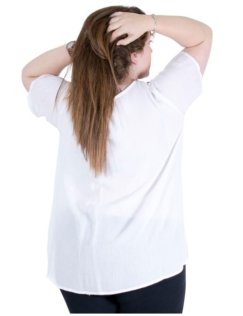 white-t-shirt-plus-sizes-embroidery-pompoms-back